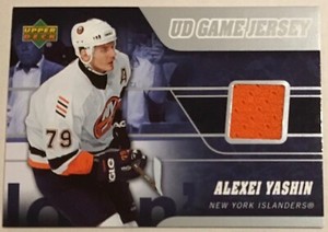 2006-07 ALEXEI YASHIN UPPER DECK SERIES 1 UD GAME JERSEY INSERT #J-AY ISLANDERS