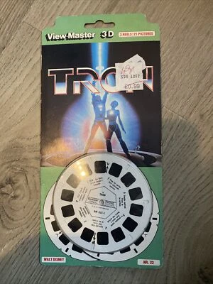 VIEW-MASTER 3D REELS TRON Very Good Condition. Excellent Card - Image 1 of 2