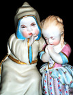 ANTIQUE FRENCH PARIS JEAN GILLE BOY GIRL DOLL GROUP BISQUE PORCELAIN FIGURINE