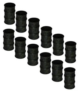OIL DRUMS  OIL DRUMS Bulk Pack of 12 comes Painted and ready to go in HO Scale - Picture 1 of 1