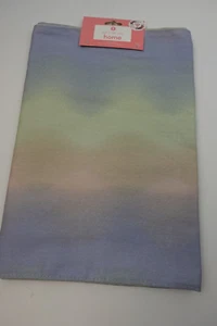 Table Runner Ombre Green Blue Pink Cotton Poly Blend Washable 13"x72" - Picture 1 of 3