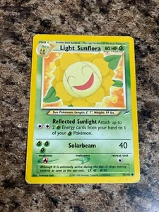 Light Sunflora Pokemon Card Neo Destiny - Picture 1 of 1