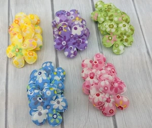 Gepolsterte Applikation Blume 30 Stück 1,5" Blumenapplikation Nähzubehör - Bild 1 von 1
