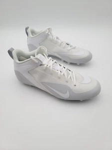 Botines de lacrosse Nike Alpha Huarache 8 Varsity MG blancos gris lobo para hombre talla 11 - Imagen 1 de 7