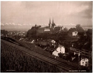 Suisse.Neuchâtel.Vue Générale.Neuenburg.Schweiz.Photoglob.Photo mécanique.21x27c - Picture 1 of 1