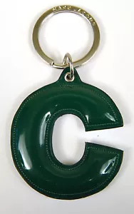 Marc by Marc Jacobs Alphabet Letter Initial Key Ring Chain Charm Holder Green C - Picture 1 of 3