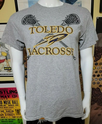 University of Toledo Rockets Lacrosse LAX OH T Shirt Medium Nice UT Cover