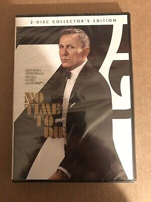 NO TIME TO DIE 007 Bond 2-Disc DVD Set New & Sealed Authentic USA FREE SHIPPING • 10.95$