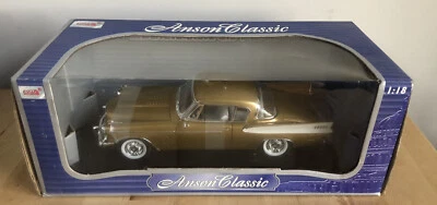 Anson classic 1957 Studebaker Golden Hawk Die cast Car Model Toy Cars Car - Image 1 of 4