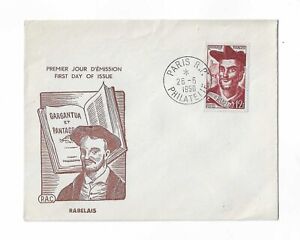 France 1950 Rabelais  single FDC with scarcer cachet
