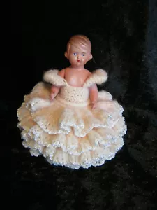 Sehr schöne Puppe Inge von Schildkröt, Größe 13 1/2 / 14, Celluloid, Wollkleid - Bild 1 von 11