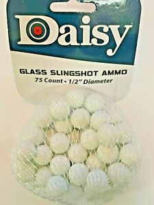 Slingshot & Ridgeline 1/2 "Glass Slingshot Ammo Balls 100pc White Bag