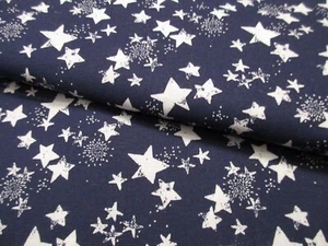 Irregular Stars marineblau Quilter Vitrine Baumwolle Stoff BTY blau und weiß - Bild 1 von 4