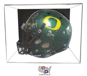 Estuche de exhibición de casco de tamaño completo con montaje en pared de acrílico NFL NCAA protección UV GameDay - Imagen 1 de 4