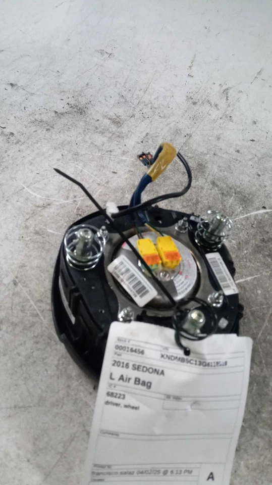2016 KIA SEDONA Steering Wheel Air Bag BLACK OEM 56900A9500WK 144K Miles Foto 1 de 4