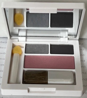 Clinique Sombra de Ojos Duo CX Gris Matters + Jeans y Tacones Rubor Iced Lotus, NUEVO Foto 1 de 3