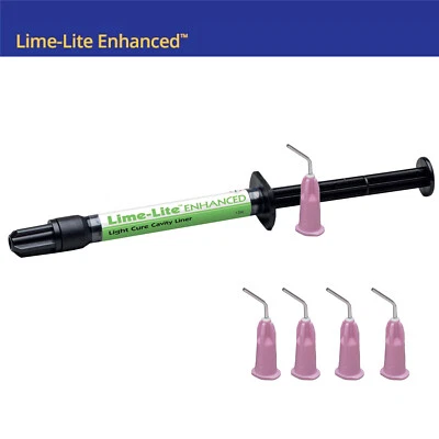 PULP DENT Dental Pulpdent Lime-lite Enhanced Ligth Cure Cavity Liner Refill Syringe 1.2ml