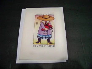 MARY ENGELBREIT Valentine "From Your Secret Love" 1 card/envelope NEW #783 - Picture 1 of 2