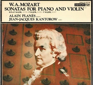 ALAIN PLANES / J.J. KANTOROW, MOZART SONATEN FÜR KLAVIER & VIOLINE 70er LP - Bild 1 von 2