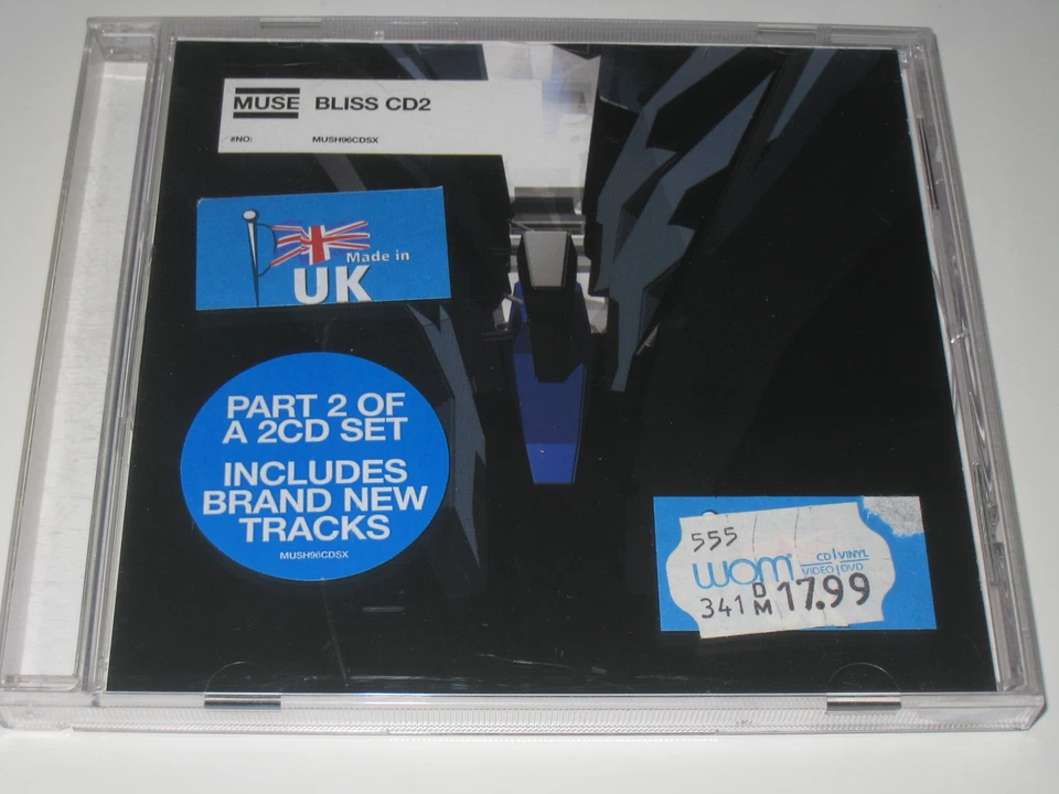 MUSE Bliss CD2 3-Track Jewelcase 2001 Made in UK  MUSH96CDSX - Bild 1 von 1