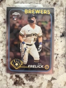 2024 TOPPS CHROME ROOKIE CARD MILWAUKEE BREWERS SAL FRELICK #39 - Picture 1 of 1