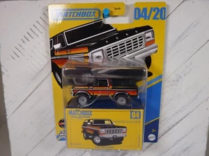 2025 Matchbox Collectors Black '78 Ford Bronco Rubber Tires New! - Picture 1 of 8
