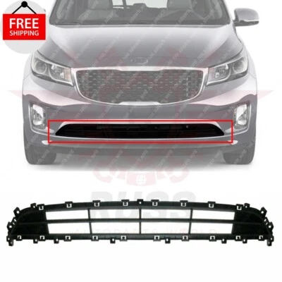 New Front Bumper Lower Grille Textured Black Plastic Fits 2015-2018 Kia Sedona Foto 1 de 4