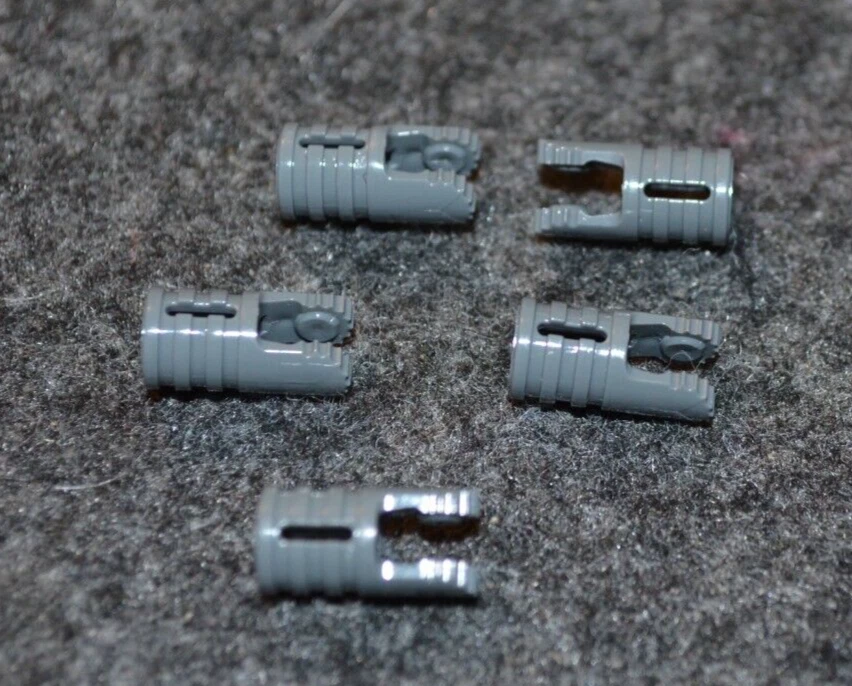 (5) 1x2 Dark Gray w/ Ratchet Mechanical Arm Connector w "+" End Brick NEW Lego - Image 1 of 1