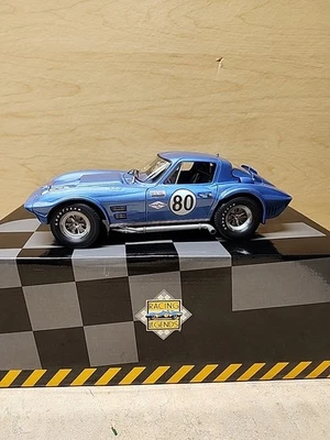 Coche de carreras Exoto 1/18 Chevrolet Corvette Stingray azul muy detallado difícil de encontrar. Nuevo Foto 1 de 4