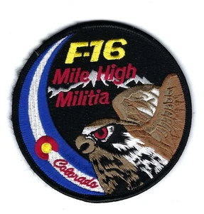 PATCH USAF 120TH FIGHTER SQ FS F-16 SWIRL COLORADO AIR GUARD FS-19 - Bild 1 von 1