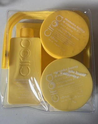 Ciroa Glowing Manuka Honey & Vitamin C Shower Gel, Body Scrub & Body Butter Set - Image 1 of 4