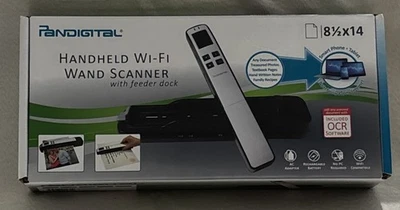 Pandigital Handheld Wi-Fi Wand Scanner S8X1103 & Feeder Dock Purple BRAND NEW!! - Image 1 of 4