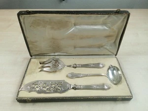 Silber Vorlegebesteck 3 Teile in Schatulle T7609 - Bild 1 von 24