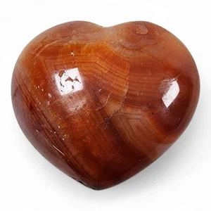 Carnelian Agate Polished Heart Madagascar 116.7 grams - Picture 1 of 2