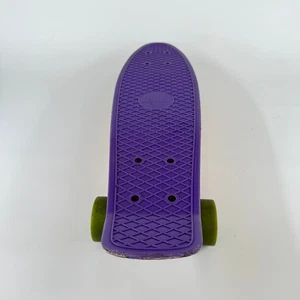 Penny Skateboard 22.5” Cruiser Purple Deck Green Wheels Graphic Bottom - Picture 1 of 7