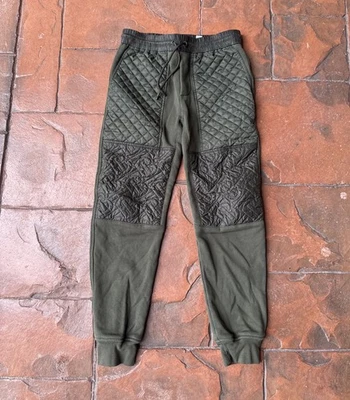 Joggers acolchados con monograma Burberry Timothie para niños 10 años verde musgo Foto 1 de 4
