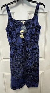 Petite robe d'été Bass Heritage Collection motif bleu et noir - Photo 1/5
