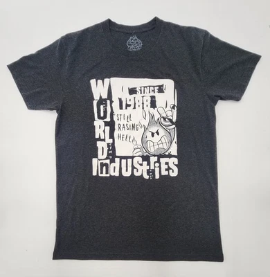 Vintage World Industries Flame Boy 'Still Raising Hell’ Shirt Mens Large 90s - Image 1 of 4