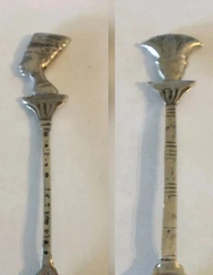 Vintage Egyptian Solid Sterling Silver Spoons Foto 1 de 4