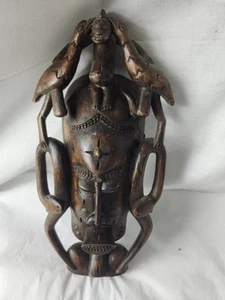 Senufo Kpelie Mask Cote D'Ivoire African Art Face mask 20th Century carved Wood - Picture 1 of 7