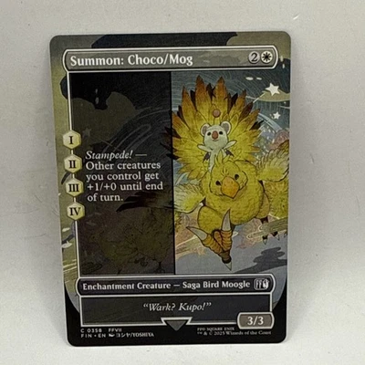 Summon: Choco/Mog Final Fantasy Borderless Common Magic The Gathering Card - Image 1 of 2