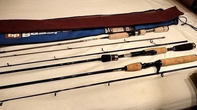 Major Craft Trapara TPS-562UL Basspara BPS-602L Shimano Bass One XT Rod Set of 3 - Image 1 of 2