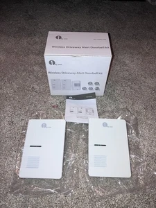 1ByOne Wireless Driveway Alert Alarm Doorbell Receivers x2 - Picture 1 of 3