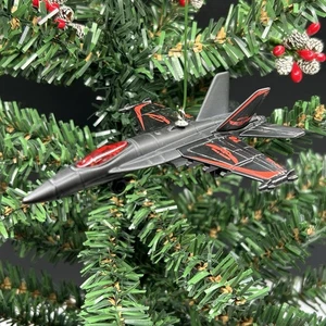 F/A 18E Super Hornet Fighter Jet Custom Christmas Ornament F18 Aircraft🎄 - Picture 1 of 4