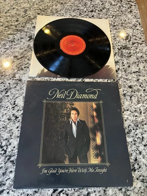 Neil Diamond ‎– I'm Glad You're Here With Me Tonight LP 1977 Columbia ‎EX/EX - Image 1 of 4