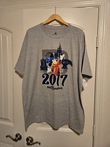 2017 Walt Disney World Shirt Größe 2XL grau Mickey Mouse Fantasia Schloss Epcot - Bild 1 von 6