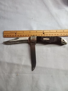 VINTAGE CASE XX USA #6265 SAB SS 9 DOT 2 BLADE FOLDING POCKET KNIFE - Picture 1 of 6