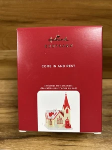 Adorno Hallmark Keepsake ~ Entra y descansa ~ Fecha 2020 - Imagen 1 de 6