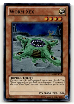 Worm Xex HA03-EN054 Unlimited Super Rare Hidden Arsenal 3 LP - Image 1 of 2