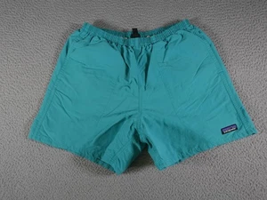 Patagonia Shorts Mens Medium Teal Baggies NetPlus Shells Mesh Nylon Swim Trunks - Picture 1 of 13